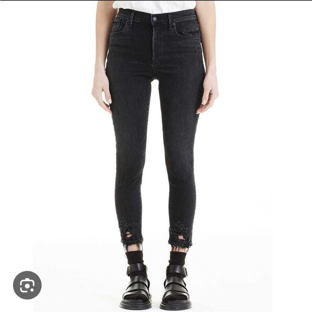 Agolde black skinny jeans size 26